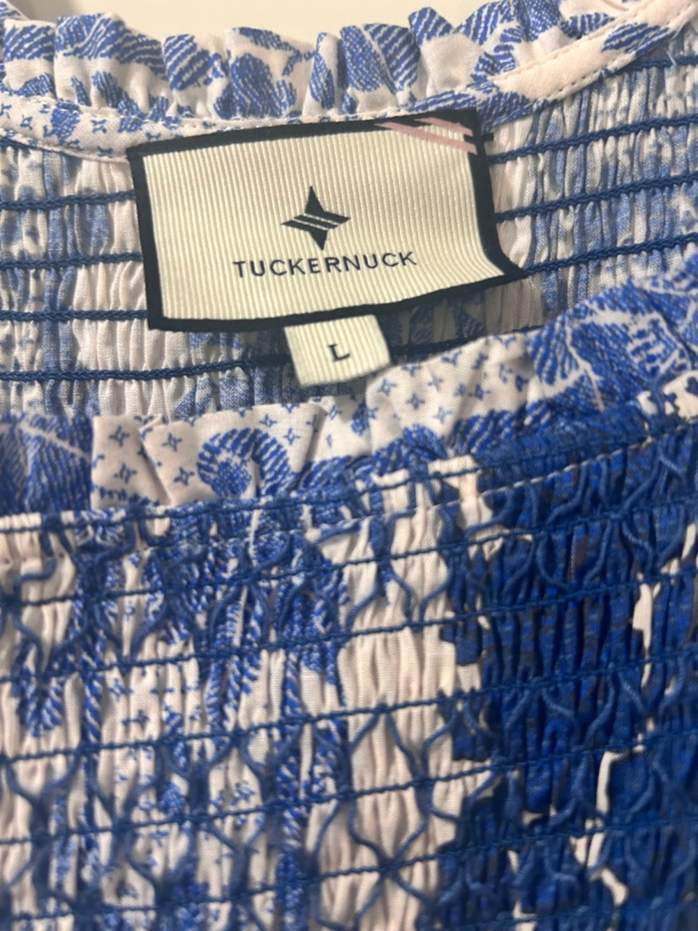 Tuckernuck Bondi Blues Cotton Voile Mallie Dress - Picture 2 of 5